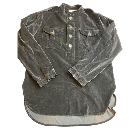 Dries Van Noten Black Velvet Tunic Mens Size  M 48 - Picture 2 of 12